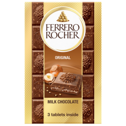 Шоколад Ferrero Rocher Млечен 90 гр.