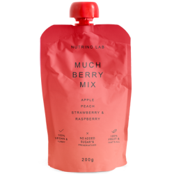 Плодово пюре Nutrino Lab Ябълка, Праскова, Ягоди, Малини 200 гр.