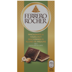 Шоколад Ferrero Rocher Макадамия 90 гр.
