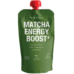 Енергийно плодове пюре Nutrino Lab Матча, ябълка, киви, ананас 180 гр. 