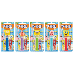 PEZ Toy with two fillers (1+2) Sponge Bob 17 g x 12