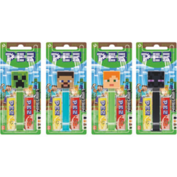 PEZ Toy with two fillers (1+2) Minecraft 17 g x 12