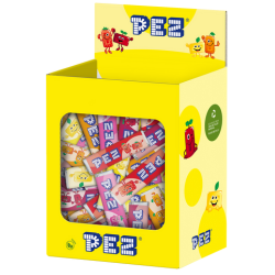 PEZ Fruit-flavored candies, 100 pcs. per box Lemon, orange, apple, strawberry