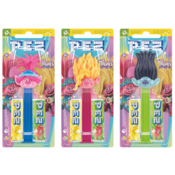 PEZ Toy with two fillers (1+2) Trolls 17 g x 12